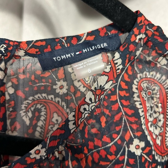 Tommy Hilfiger pleated paisley midi dress - Picture 3 of 4